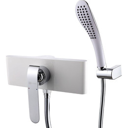 Смеситель для душа Lemark Melange LM4903CW, хром/белый фото 