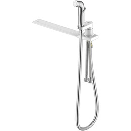 Смеситель Lemark Solo LM7170CW с гигиеническим душем, устанавливаемый на унитаз фото 