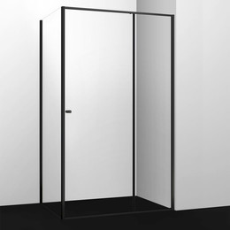 Душевое ограждение WasserKraft Dill 140x90 см 61S36, чёрный/прозрачное фото 