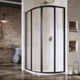 Душевое ограждение Ravak Supernova SKCP4 80 см 3114O302ZG чёрный/матовое фото 