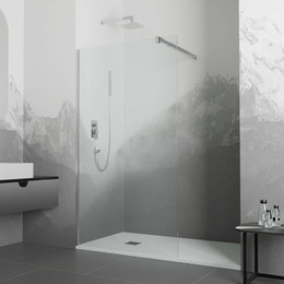 Душевая перегородка RGW WA-001 70x195 см 351000107-11 (стекло 10 мм) с кронштейном в комплекте, хром/прозрачное фото 