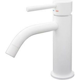 Смеситель для раковины Paffoni Light LIG071BO, белый матовый фото 