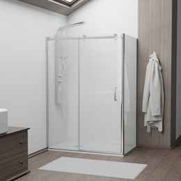 Душевое ограждение RGW TO-44 150х90 см 02074459-11 (стекло 8 мм), хром/прозрачное фото 