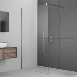 Душевая перегородка Radaway Modo New II 135x200 см 389135-01-01 (стекло 8 мм), хром/прозрачное фото 