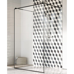 Душевая перегородка Radaway Modo X Black I Frame 160x200 см 388364-54-58 (стекло 10 мм), черный/прозрачное фото 