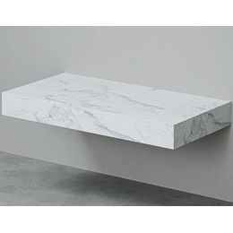 Столешница Velvex Unit 100 см st.UNI.100-630, белый мрамор фото 