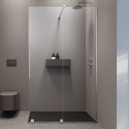 Душевая перегородка Radaway Furo Walk-in 120x200 см 10106638-01-01R (стекло 8 мм), хром/прозрачное фото 