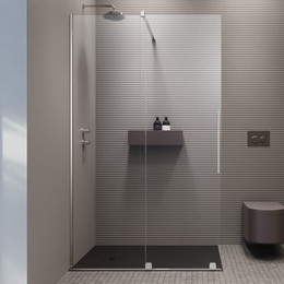 Душевая перегородка Radaway Furo Walk-in 160x200 см 10106838-01-01L (стекло 8 мм), хром/прозрачное фото 