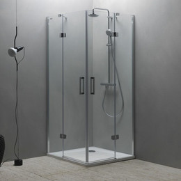 Душевое ограждение Kolpa-San Atlas TKK 100x100 см, хром/прозрачное фото 