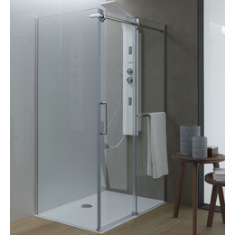 Душевое ограждение Kolpa-San Virgo TK 140x80 см (стекло 8 мм), хром/прозрачное фото 