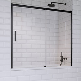 Шторка для ванны Radaway Idea Black PN DWJ 170 см 10003170-54-01R, черный/прозрачное фото 