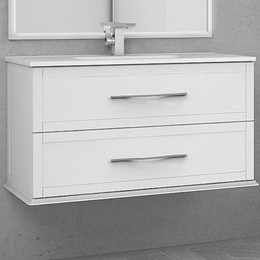 Тумба подвесная с раковиной Cezares Tiffany 100 см 54951, Bianco opaco фото 