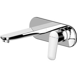 Смеситель для раковины настенный Bravat Rhein P8429564CP-ENG, Цвет производителя: хром фото 