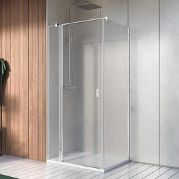 Душевое ограждение Radaway Nes 8 KDJ II 90x90 см L (стекло 8 мм), хром/прозрачное фото 