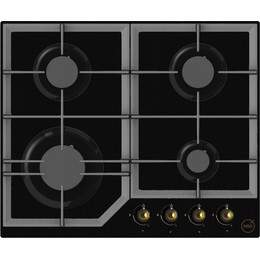 Газовая варочная поверхность MBS PG-611BL Classic (чёрное стекло) фото 