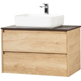 Тумба подвесная со столешницей BelBagno KRAFT-1000-2C-SO-RNN 100 см, Rovere Nebrasca Nature/Stone фото 