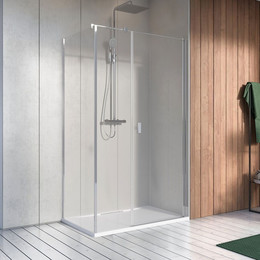 Душевое ограждение Radaway Nes 8 KDS II 100x80 см R (стекло 8 мм), хром/прозрачное фото 