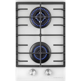 Газовая варочная поверхность Maunfeld EGHG.32.63CW/G Domino (белое стекло) фото 