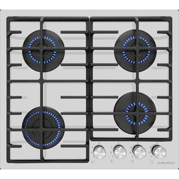 Газовая варочная поверхность Maunfeld EGHG.64.6CW/G (белое стекло) фото 