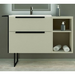 Тумба подвесная с раковиной Cezares Urban 75 см 55159, Spatolato bianco фото 