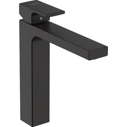 Смеситель для раковины высокий Hansgrohe Vernis Shape 71562670, черный матовый фото 