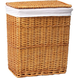 Корзина для белья WasserKraft Ammer 46 см WB-370-L, цвет светло-коричневый фото 