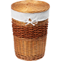 Корзина для белья WasserKraft Main 37 см WB-410-M, цвет светло-коричневый фото 