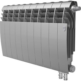 Радиатор Royal Thermo BiLiner 350 VD Silver Satin 800х430 мм (10 секций) фото 