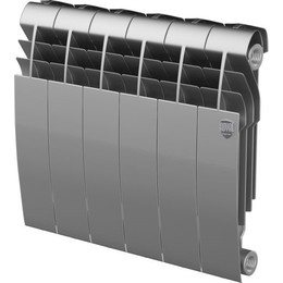 Радиатор Royal Thermo Biliner 350 Silver Satin 480х430 мм (6 секций) фото 