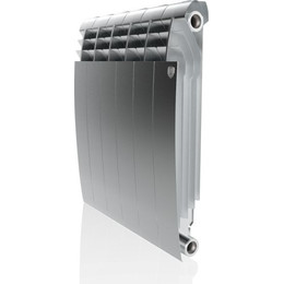 Радиатор Royal Thermo BiLiner 500 Silver Satin 480х570 мм (6 секций) фото 