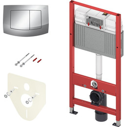 Инсталляция для подвесного унитаза TECEbase 2.0 9400405 (кнопка хром глянцевый) фото 