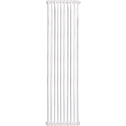 Вертикальный радиатор Zehnder Charleston 2180 490х1790 мм (10 секций) боковое подключение, белый фото 
