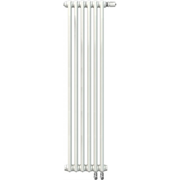 Вертикальный радиатор Zehnder Charleston 2180 300х1790 мм (6 секций) нижнее подключение, белый фото 