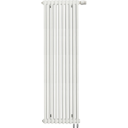 Вертикальный радиатор Zehnder Charleston 2180 490х1790 мм (10 секций) нижнее подключение, белый фото 