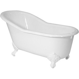 Ванна отдельностоящая Magliezza Gracia WH 170x76 см (ножки белый) фото 