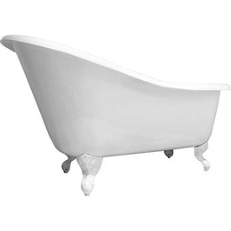 Ванна отдельностоящая Magliezza Beatrice WH 153x76 см (ножки белый) фото 