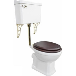 Унитаз-компакт Magliezza Retro 7009 (механизм слива золото) фото 