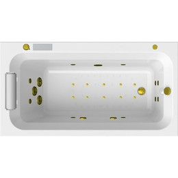 Ванна гидромассажная Радомир Хельга 170x90 см (Гидромассаж "Люкс" Gold) фото 