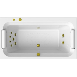 Ванна гидромассажная Радомир Хельга 185x100 см (Гидромассаж "Релакс" Gold) фото 