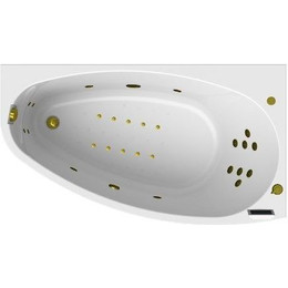 Ванна гидромассажная Радомир Орсини 160x90 см R (Гидромассаж "Люкс" Gold) фото 