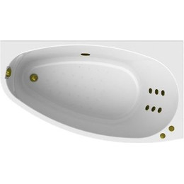 Ванна гидромассажная Радомир Орсини 160x90 см R (Гидромассаж "Стандарт" Bronze) фото 