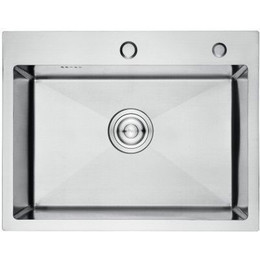 Кухонная мойка Gerhans K36045 1 мм, нержавеющая сталь, Цвет производителя: нержавеющая сталь фото 