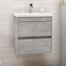 Тумба подвесная с раковиной Art&Max Family-500-2C-SO-CV 50 см, цемент фото 