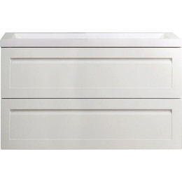 Тумба подвесная с раковиной Art&Max AM-Platino-1000-2C-SO-BM 100 см, белый матовый фото 