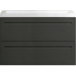 Тумба подвесная с раковиной Art&Max AM-Platino-900-2C-SO-GM 90 см, серый матовый фото 