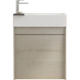 Тумба подвесная с раковиной Art&Max Family-400-1D-SO-PB 40 см, сканди фото 