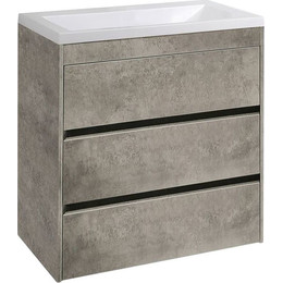 Тумба напольная с раковиной Art&Max Family-750-3C-PIA-CV 75 см, цемент фото 