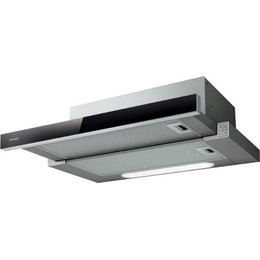 Вытяжка JET AIR ORION LX/GR/F/60/VT (чёрное стекло) фото 