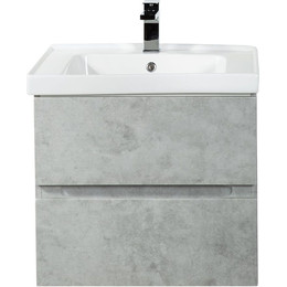 Тумба подвесная с раковиной Art&Max AM-Techno-600-2C-SO-LS935 60 см, бетон лофт натуральный фото 