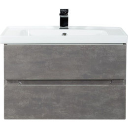 Тумба подвесная с раковиной Art&Max AM-Techno-900-2C-SO-FC305 90 см, айс какао фото 